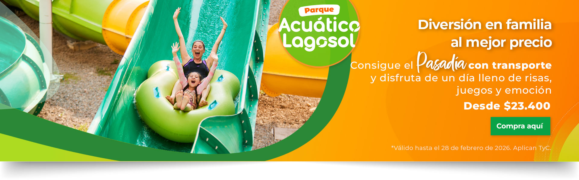 Consigue el Pasadía con transporte y disfruta de un día lleno de risas, juegos y emoción 